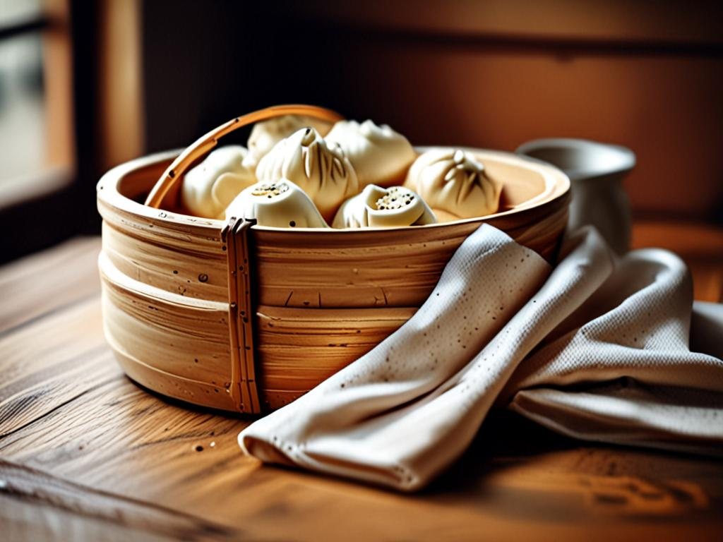 Bamboo steamer, 10-inch